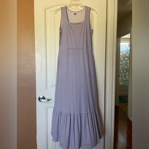 Land’s End maxi dress Sleeveless with pockets, stretchy, ruffles Womens Small